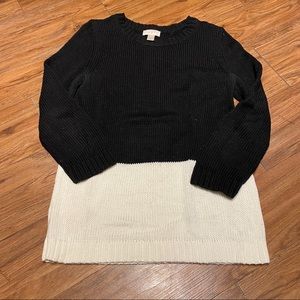 The Loft Black & White Sweater
